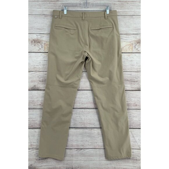 Lululemon Classic Fit Commission Pants Men's Size 34 Tan/Beige‎ - Picture 2 of 10